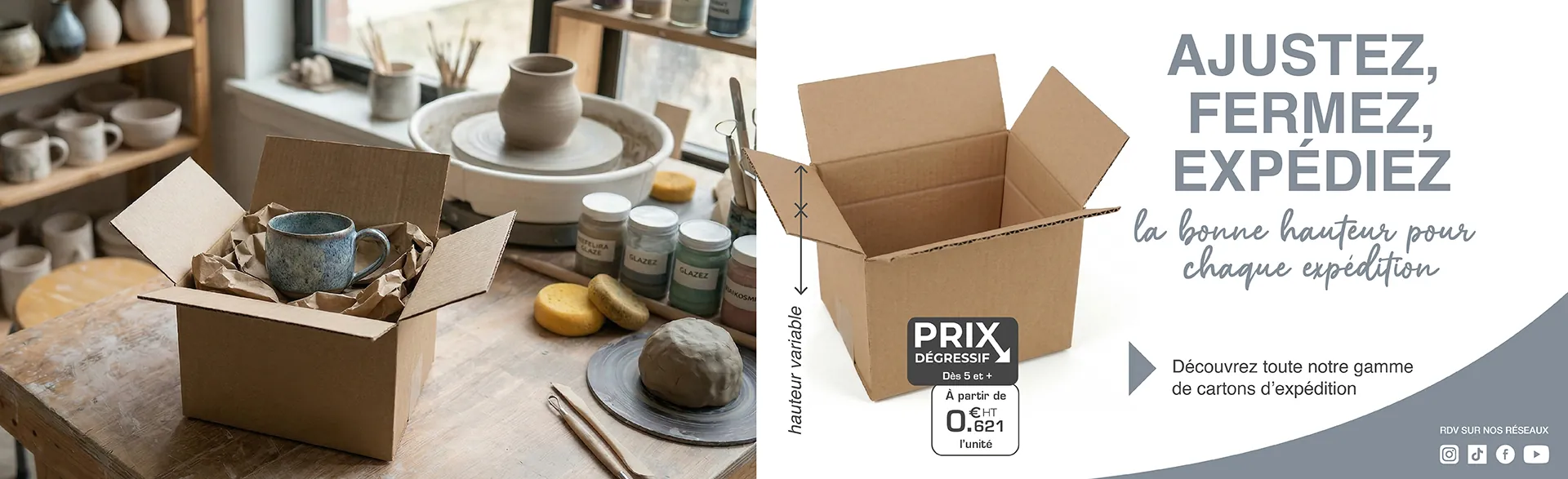 Découvrir la gamme carton